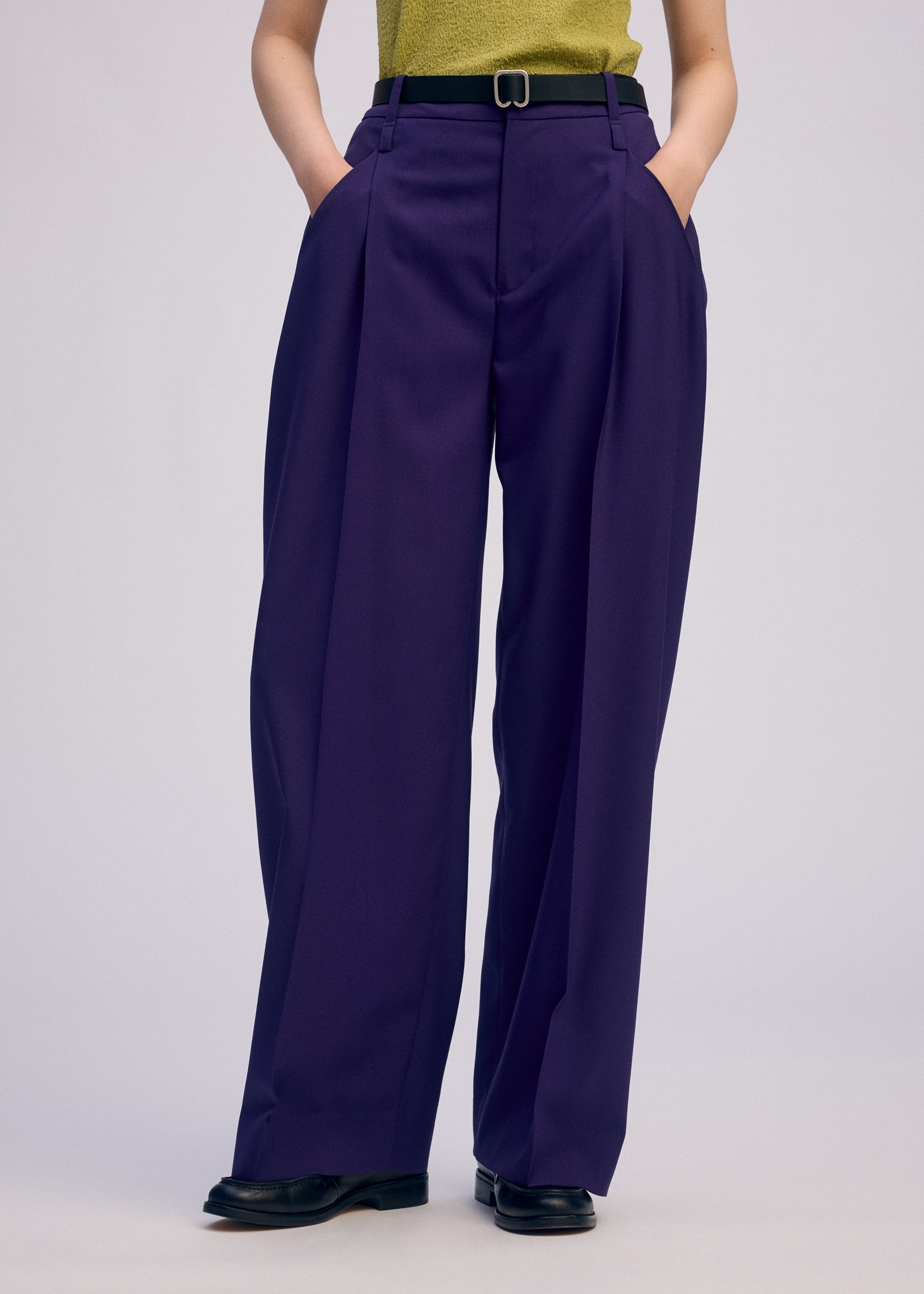 BELTED WOOL PANTS – isseymiyake.com