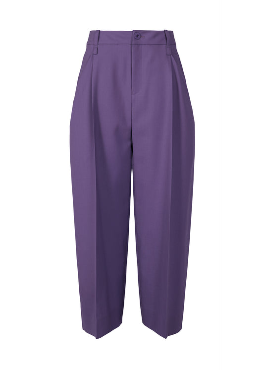 BELTED WOOL PANTS、ウィメンズ_パンツ、パープル