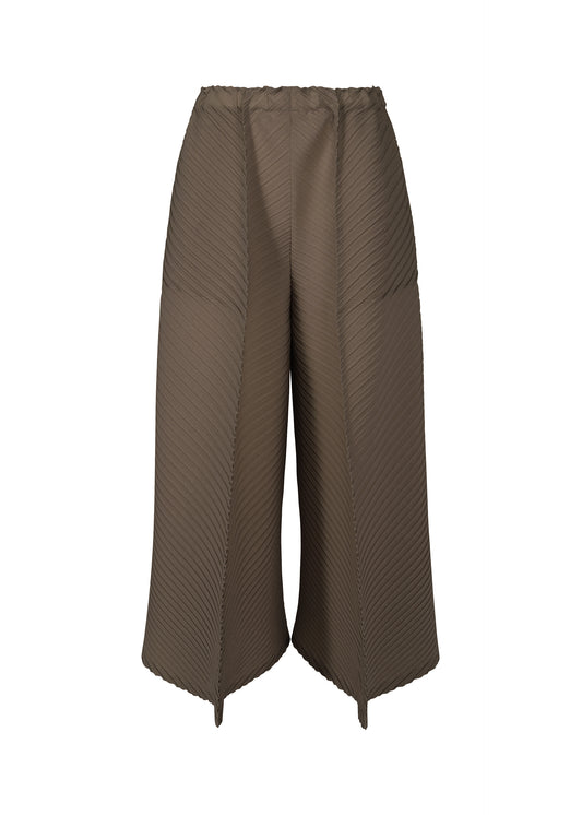 PLASTER PLEATS SOLID、ウィメンズ_パンツ、ブラウン