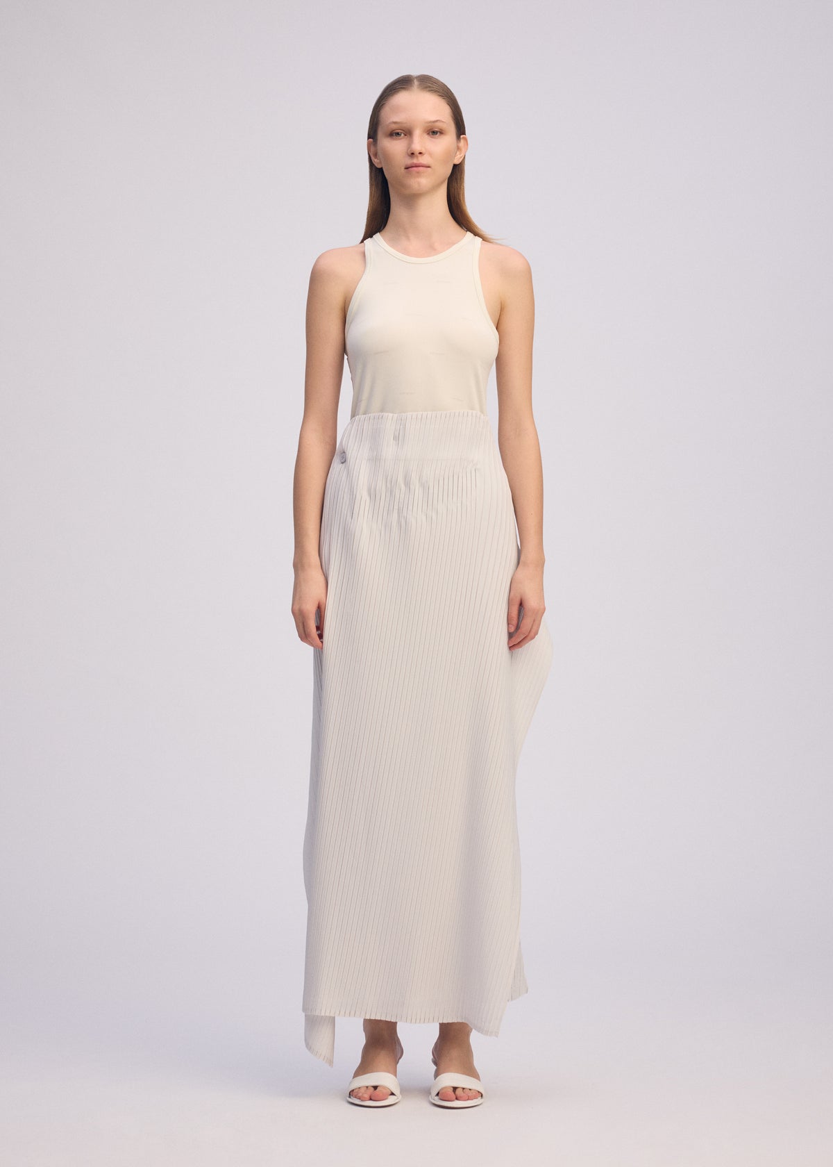 PLEATED ON PLEATS、ウィメンズ_スカート、着用画像1