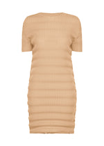 SPRING PLEATS、ウィメンズ_ワンピース、ベージュ
