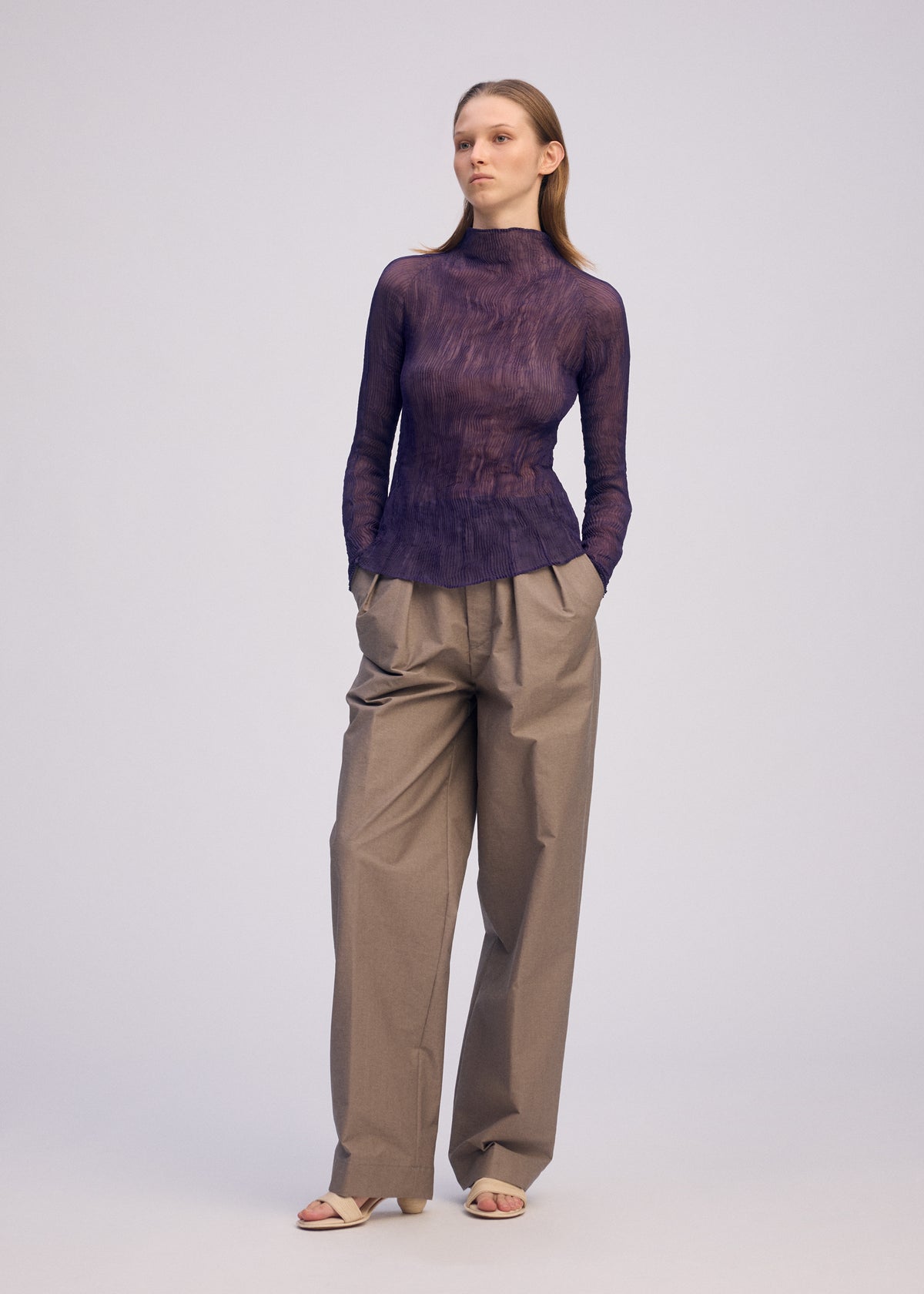 CHIFFON TWIST 2、ウィメンズ_トップス_トップ、着用画像2