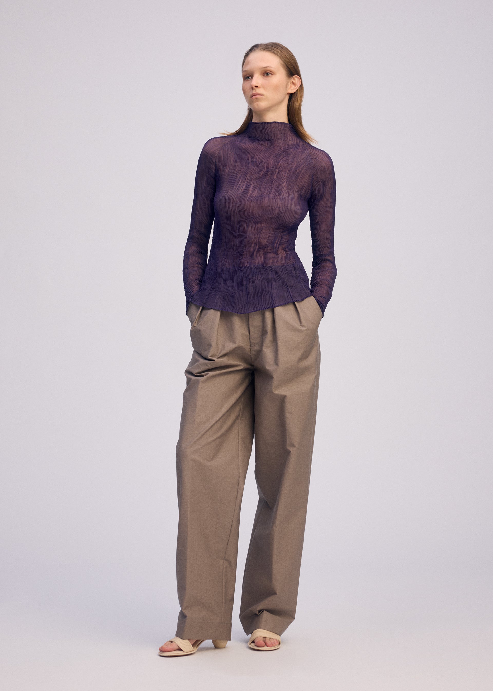 CHIFFON TWIST 2、ウィメンズ_トップス_トップ、着用画像2
