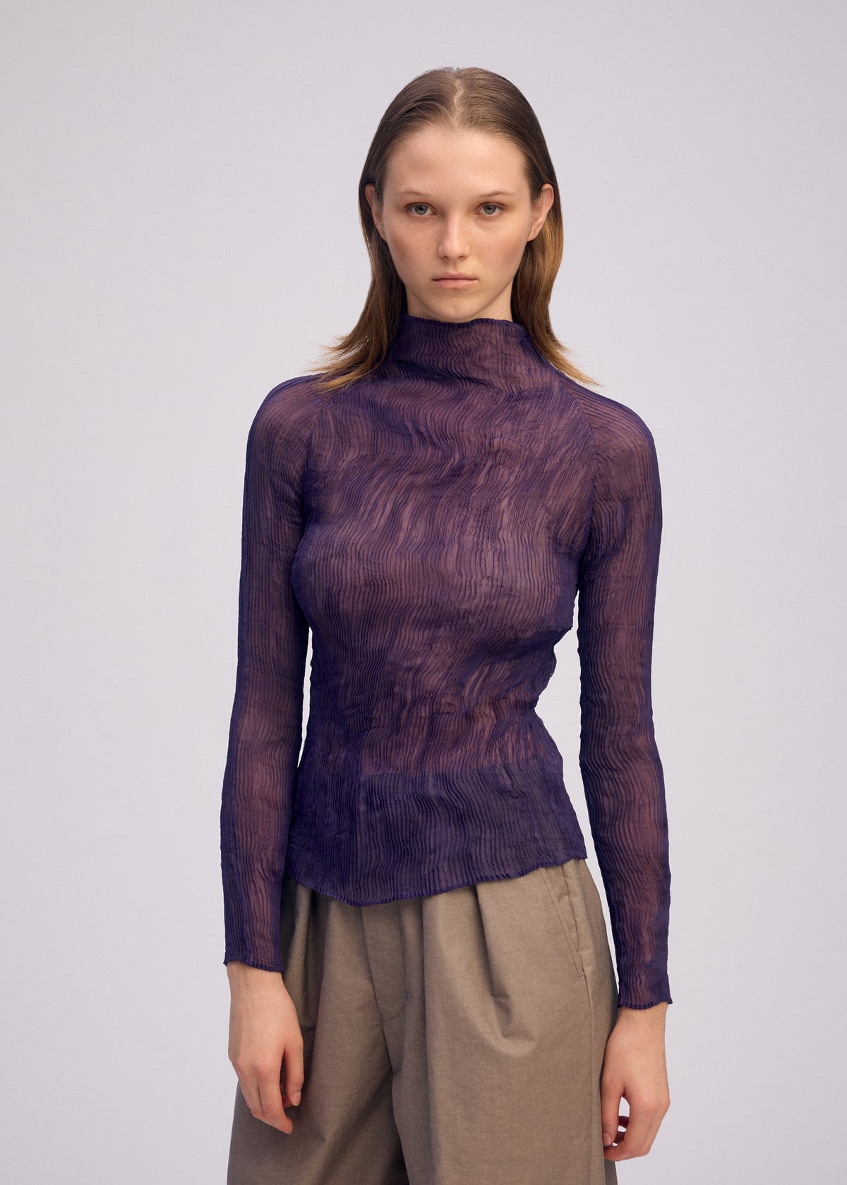 CHIFFON TWIST 2、ウィメンズ_トップス_トップ、着用画像3