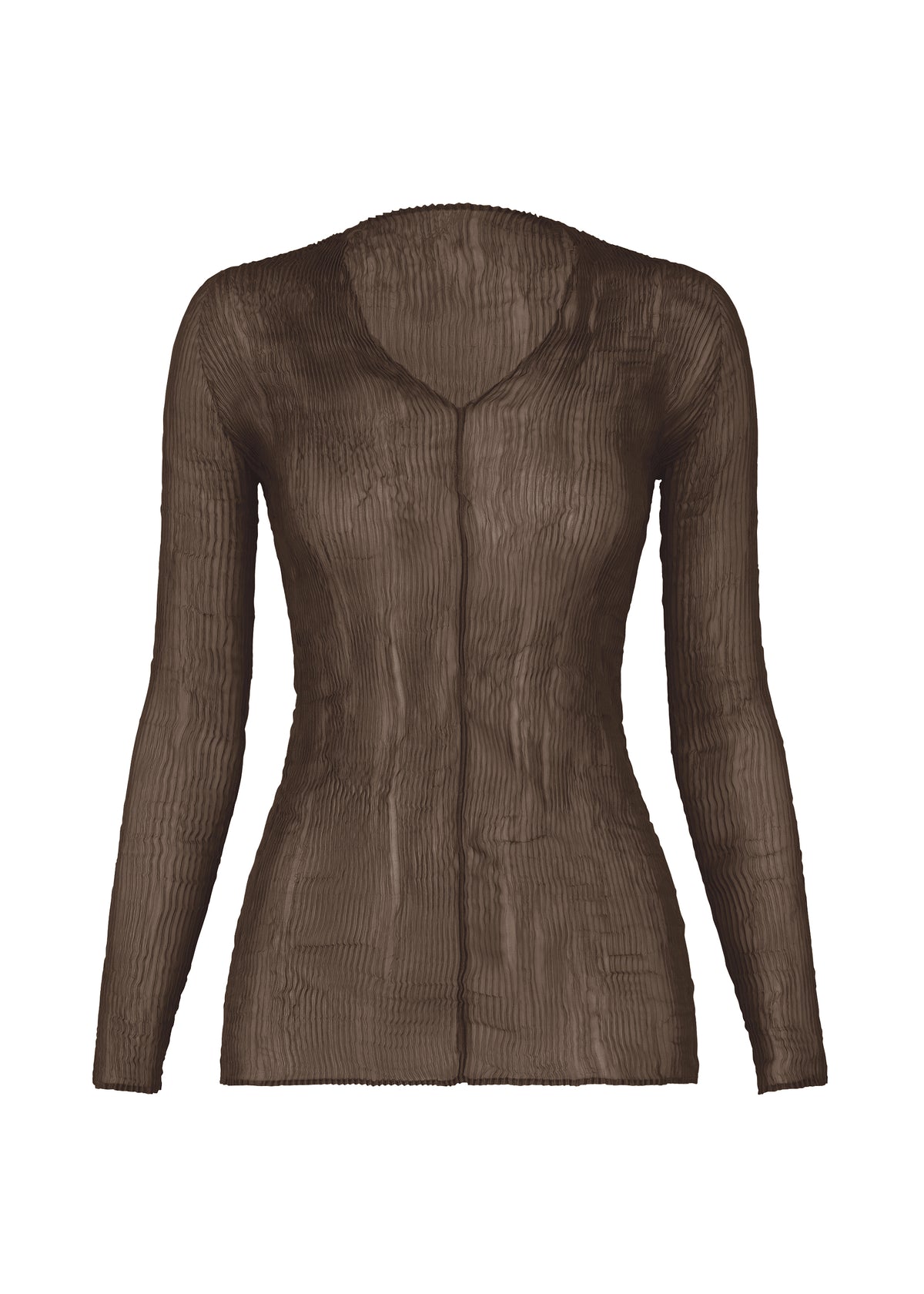 CHIFFON TWIST 1、ウィメンズ_トップス_トップ、ブラウン