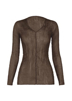 CHIFFON TWIST 1、ウィメンズ_トップス_トップ、ブラウン