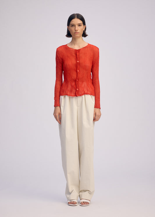 CHIFFON TWIST 2、ウィメンズ_トップス_カーディガン、着用画像1