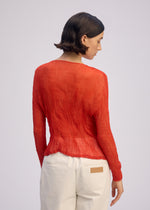 CHIFFON TWIST 2、ウィメンズ_トップス_カーディガン、着用画像5