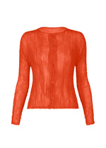 CHIFFON TWIST 2、ウィメンズ_トップス_カーディガン、レッド