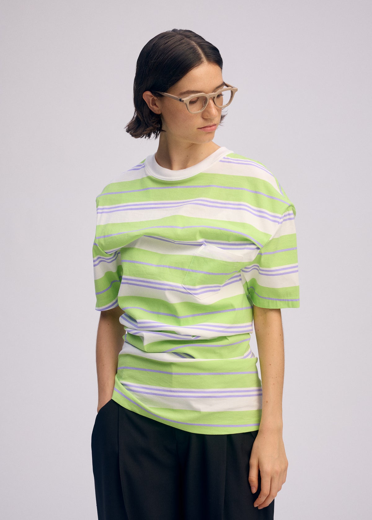 GENERIC WEAR：STRIPES、ウィメンズ_トップス_トップ、着用画像5