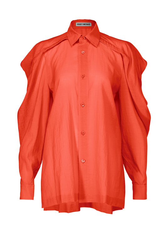 R SHIRT SHEER、ウィメンズ_トップス_シャツ、レッド