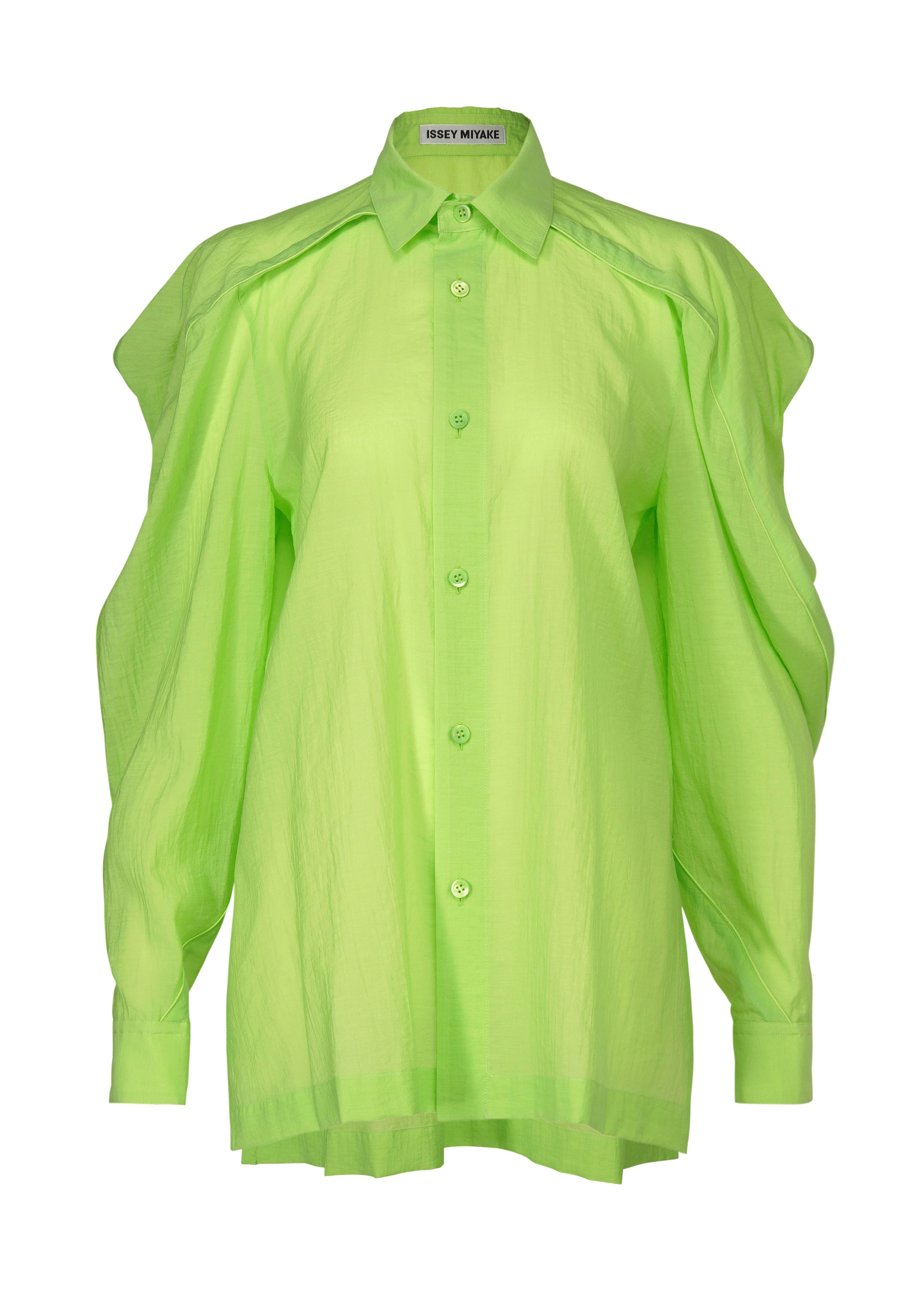 R SHIRT SHEER、ウィメンズ_トップス_シャツ、グリーン
