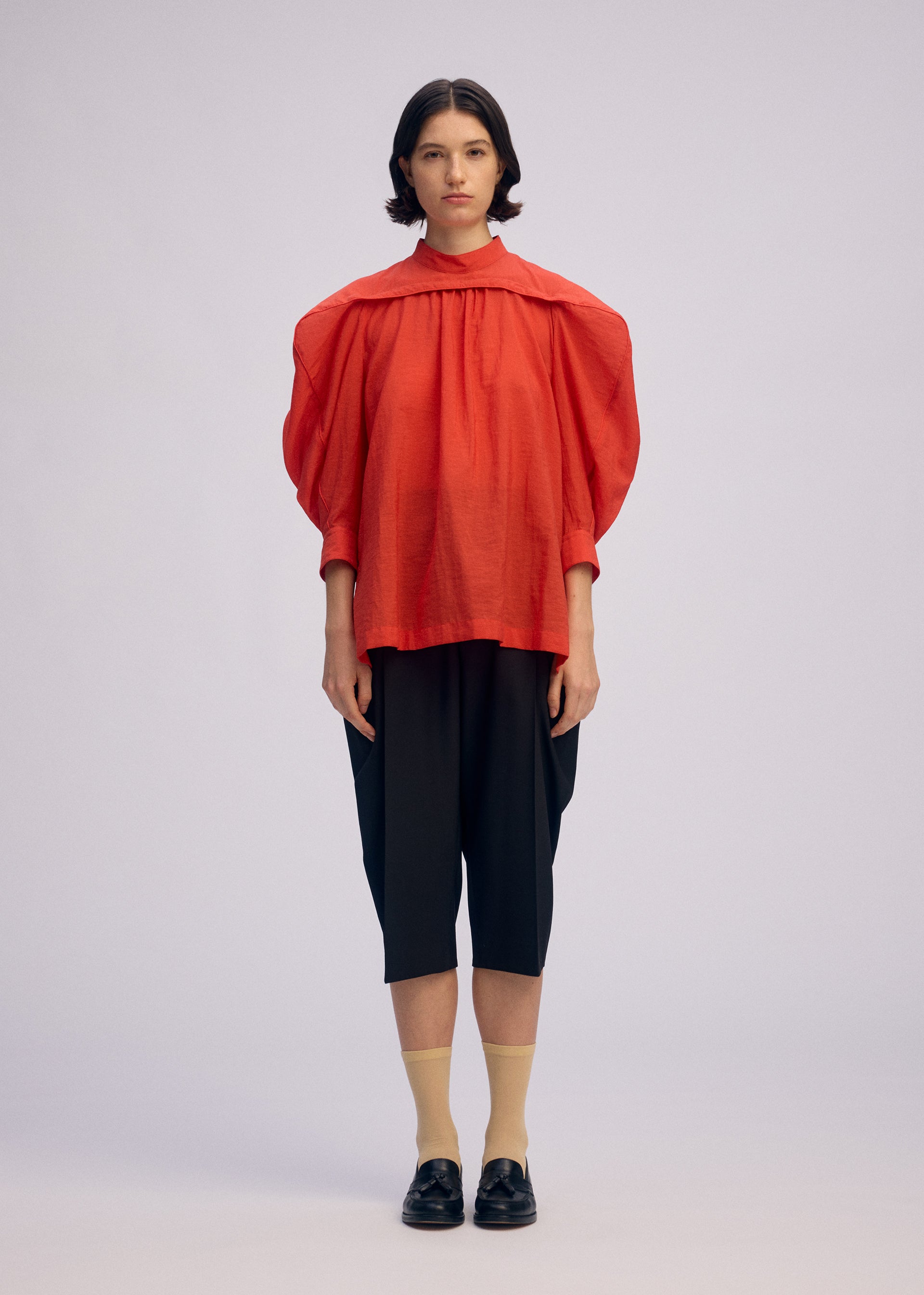 R SHIRT SHEER、ウィメンズ_トップス_シャツ、着用画像1