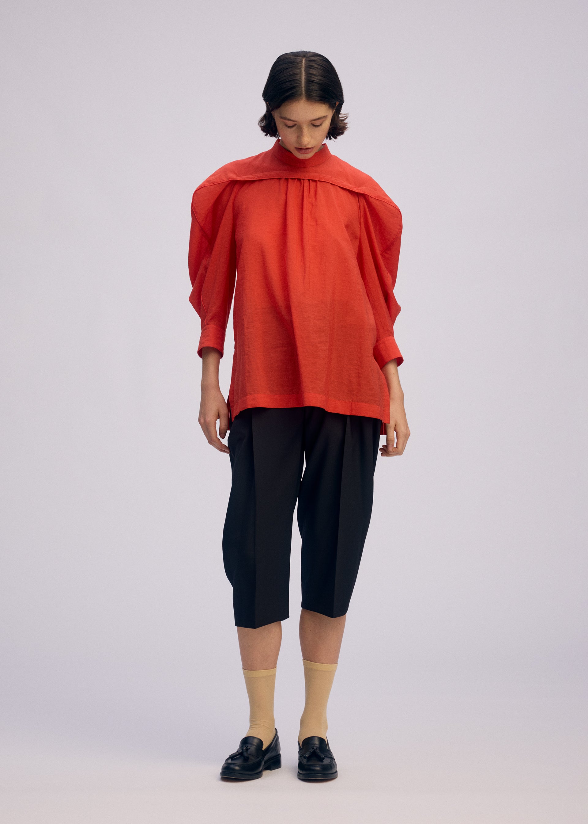 シャツ/ブラウス(長袖/七分) isseymiyake   SHEER WOOL shirts 22ss R SHIRT SHEER – isseymiyake.com