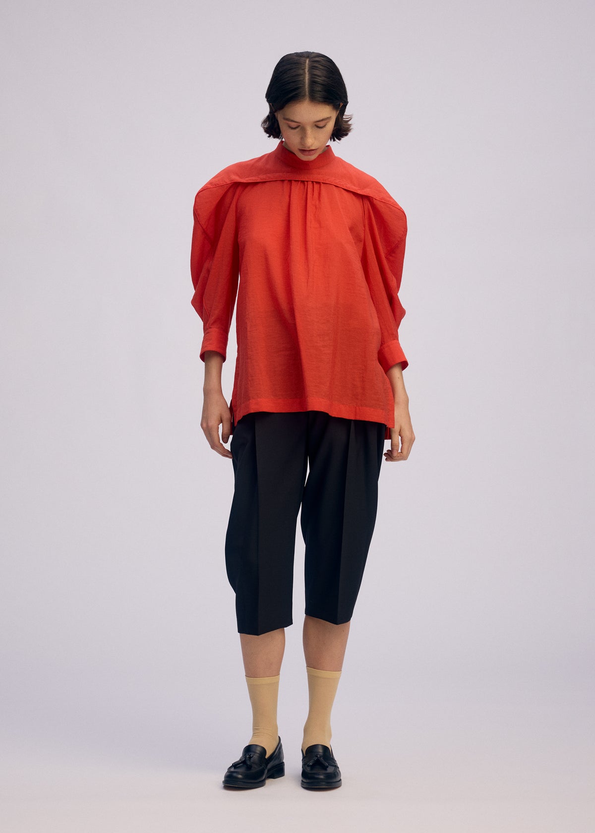 R SHIRT SHEER、ウィメンズ_トップス_シャツ、着用画像2