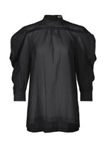 R SHIRT SHEER、ウィメンズ_トップス_シャツ、ブラック