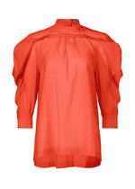 R SHIRT SHEER、ウィメンズ_トップス_シャツ、レッド