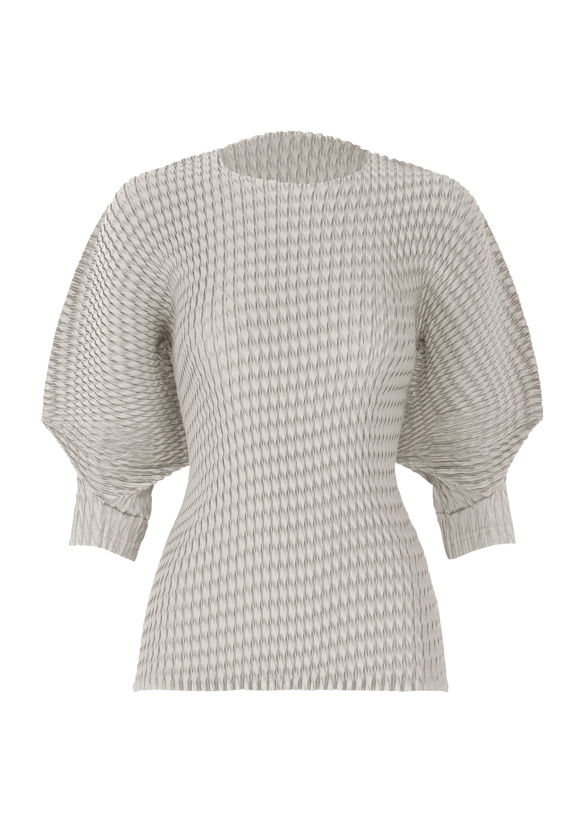 SLEEK PLEATS、ウィメンズ_トップス_トップ、グレー