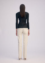 SHEER SCARF PLEATS、ウィメンズ_ニット、着用画像2