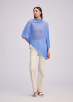 SHEER SCARF PLEATS、ウィメンズ_ニット、着用画像3