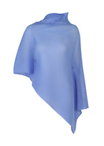 SHEER SCARF PLEATS、ウィメンズ_ニット、ブルー