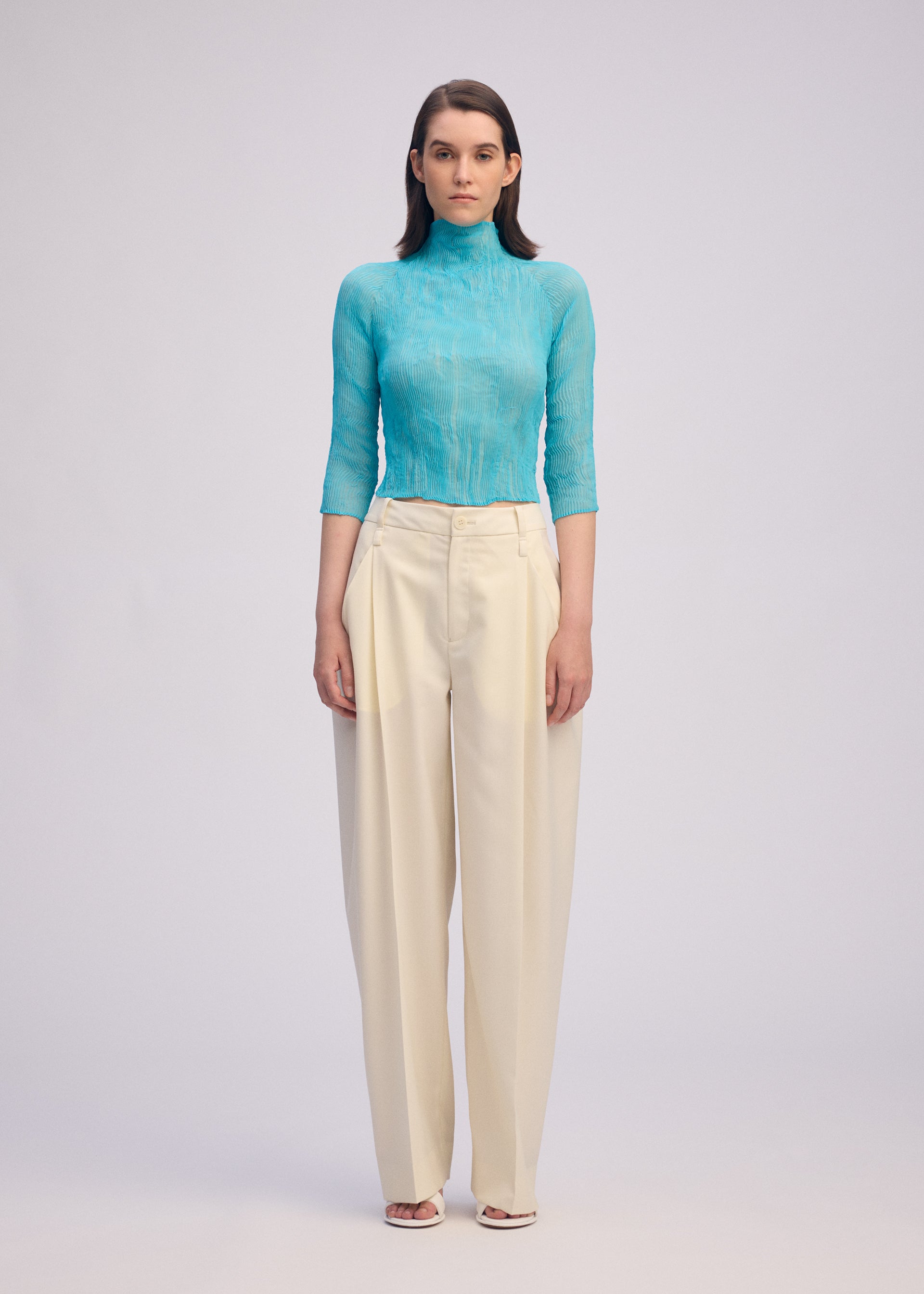 CHIFFON TWIST 2、ウィメンズ_トップス_トップ、着用画像1