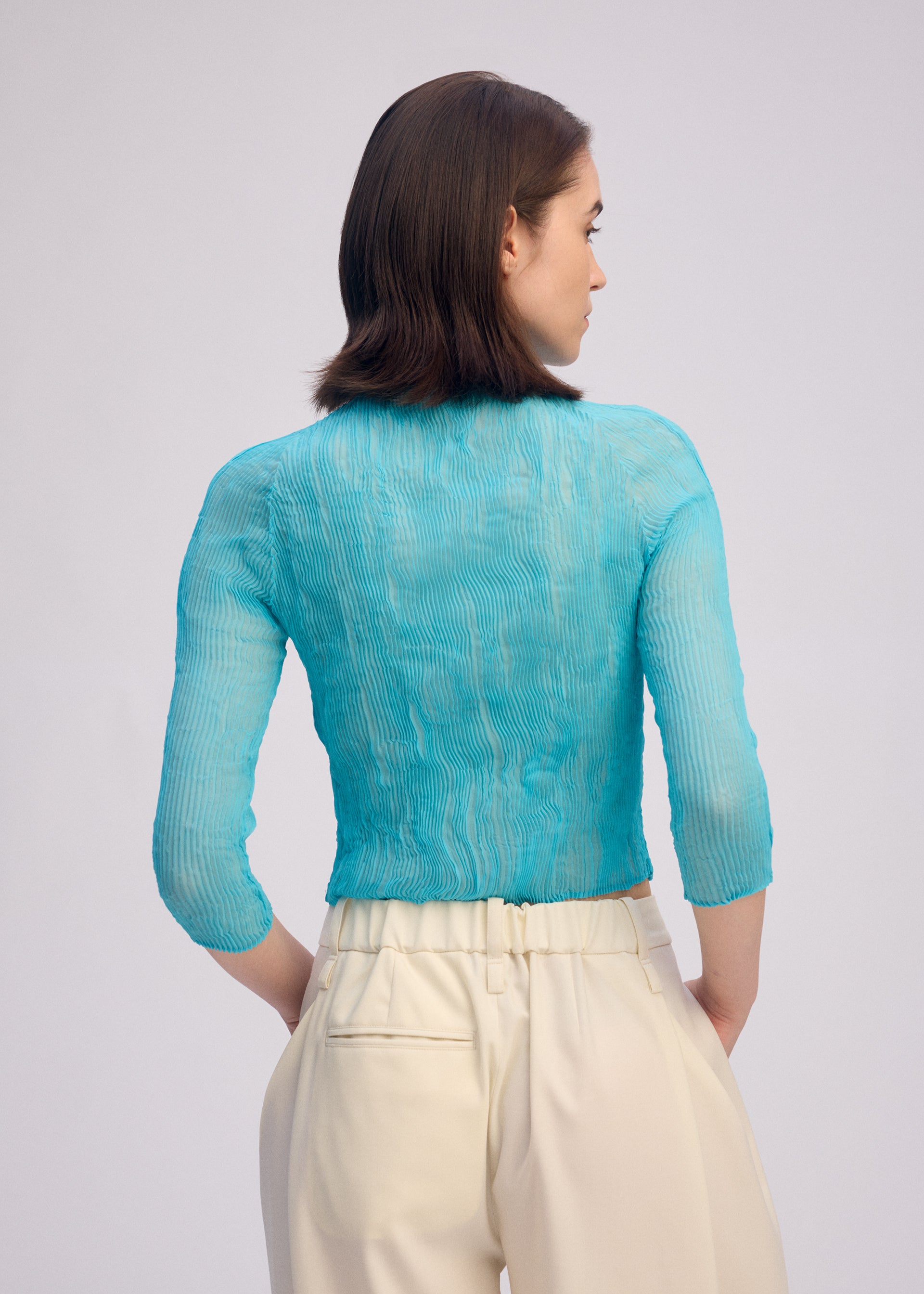 CHIFFON TWIST 2、ウィメンズ_トップス_トップ、着用画像4