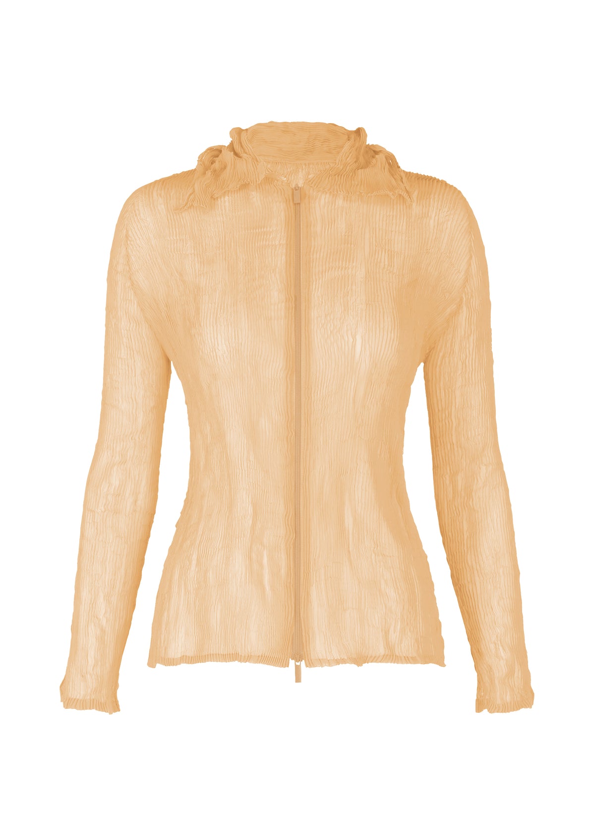 CHIFFON TWIST 1、ウィメンズ_トップス_カーディガン、ベージュ