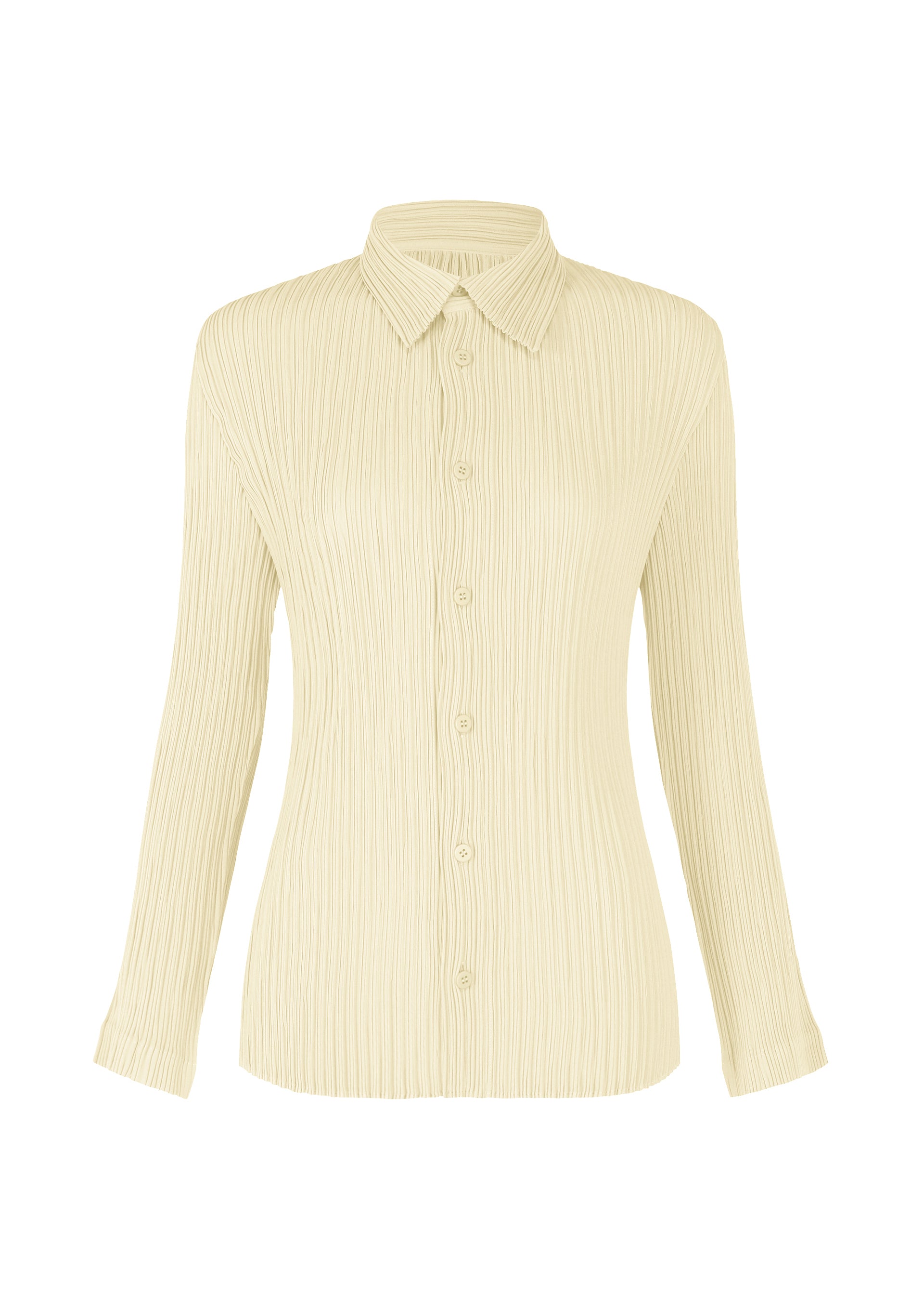 HATCHING PLEATS、ウィメンズ_トップス_シャツ、ホワイト