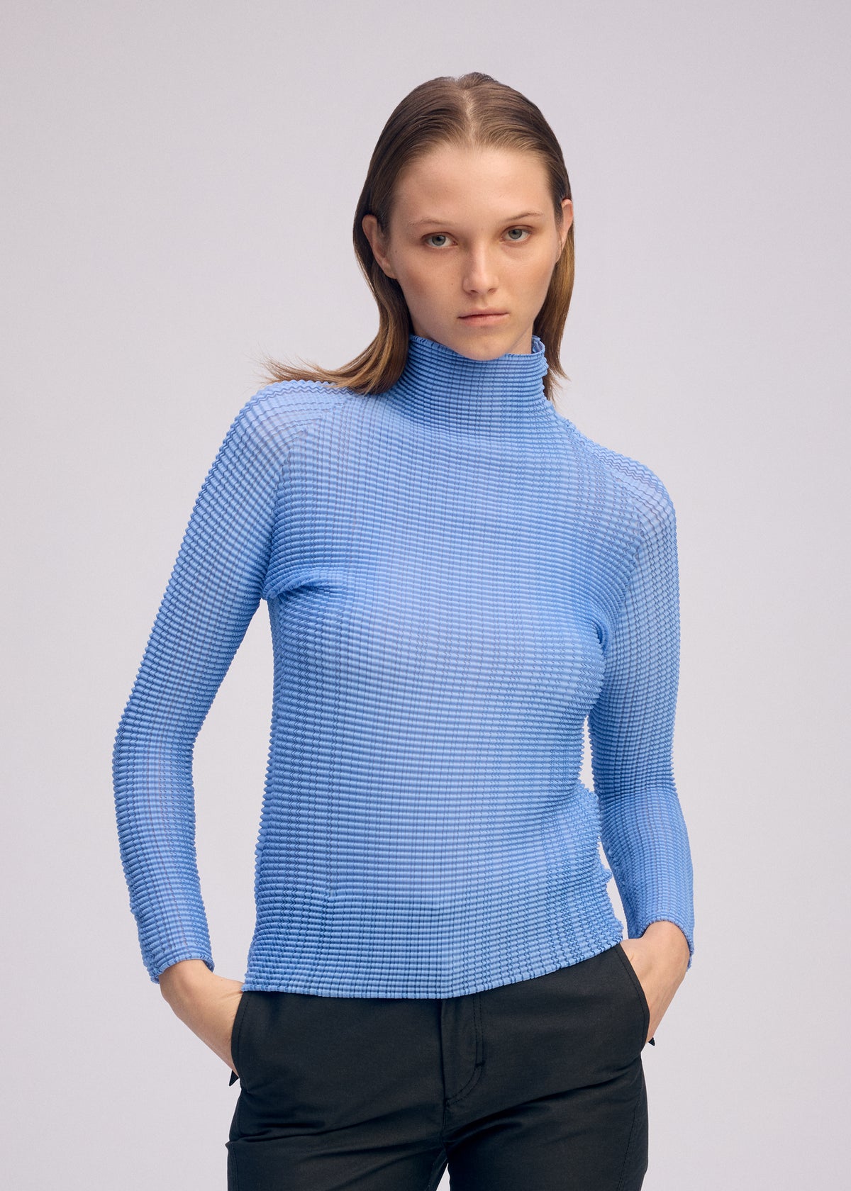 WOOLY PLEATS-66、ウィメンズ_トップス_トップ、着用画像2