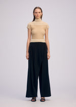 SHEER FUZZY PLEATS、ウィメンズ_トップス_トップ、着用画像1