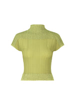 SHEER FUZZY PLEATS、ウィメンズ_トップス_トップ、カーキ