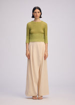 SHEER FUZZY PLEATS、ウィメンズ_トップス_トップ、着用画像1