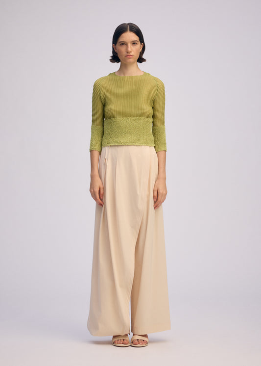 SHEER FUZZY PLEATS、ウィメンズ_トップス_トップ、着用画像1