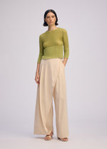 SHEER FUZZY PLEATS、ウィメンズ_トップス_トップ、着用画像2