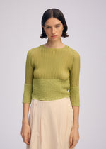 SHEER FUZZY PLEATS、ウィメンズ_トップス_トップ、着用画像3