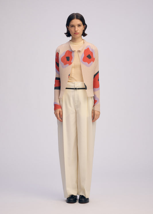 VERVE PLEATS TOP、ウィメンズ_トップス_カーディガン、着用画像1