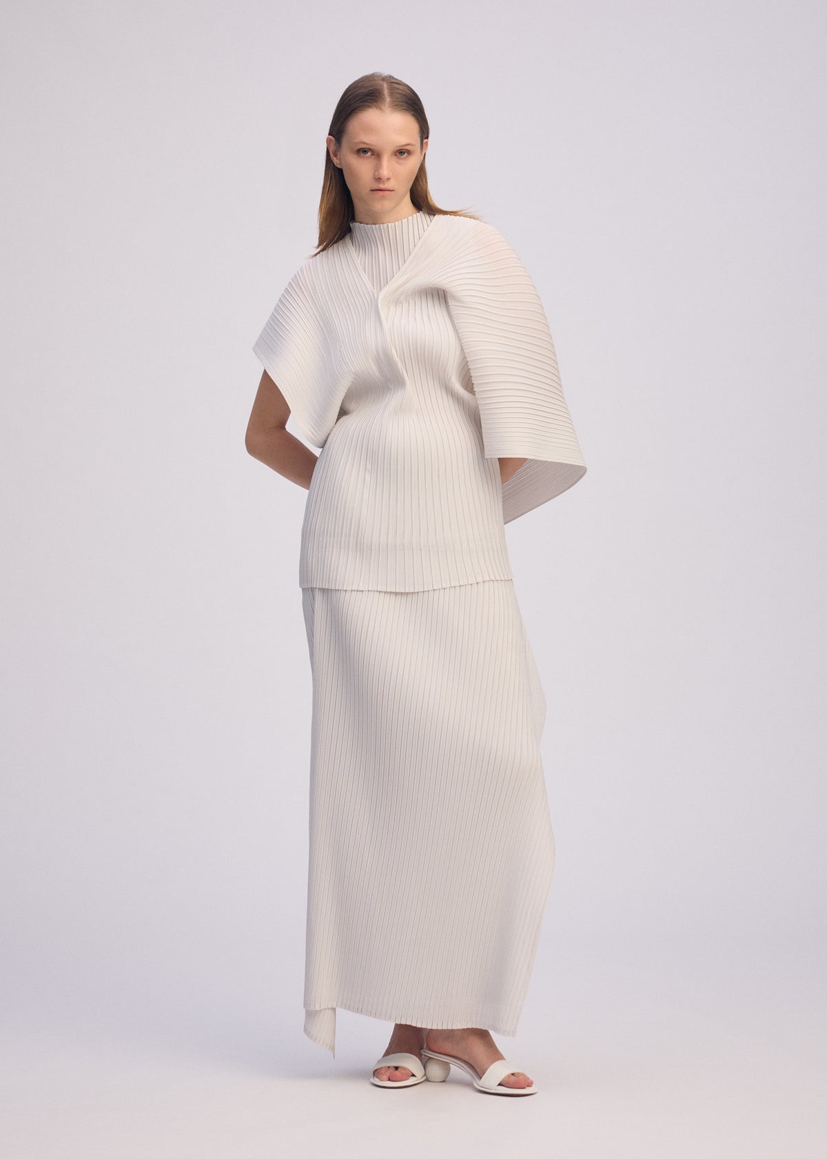 PLEATED ON PLEATS、ウィメンズ_トップス_トップ、着用画像2