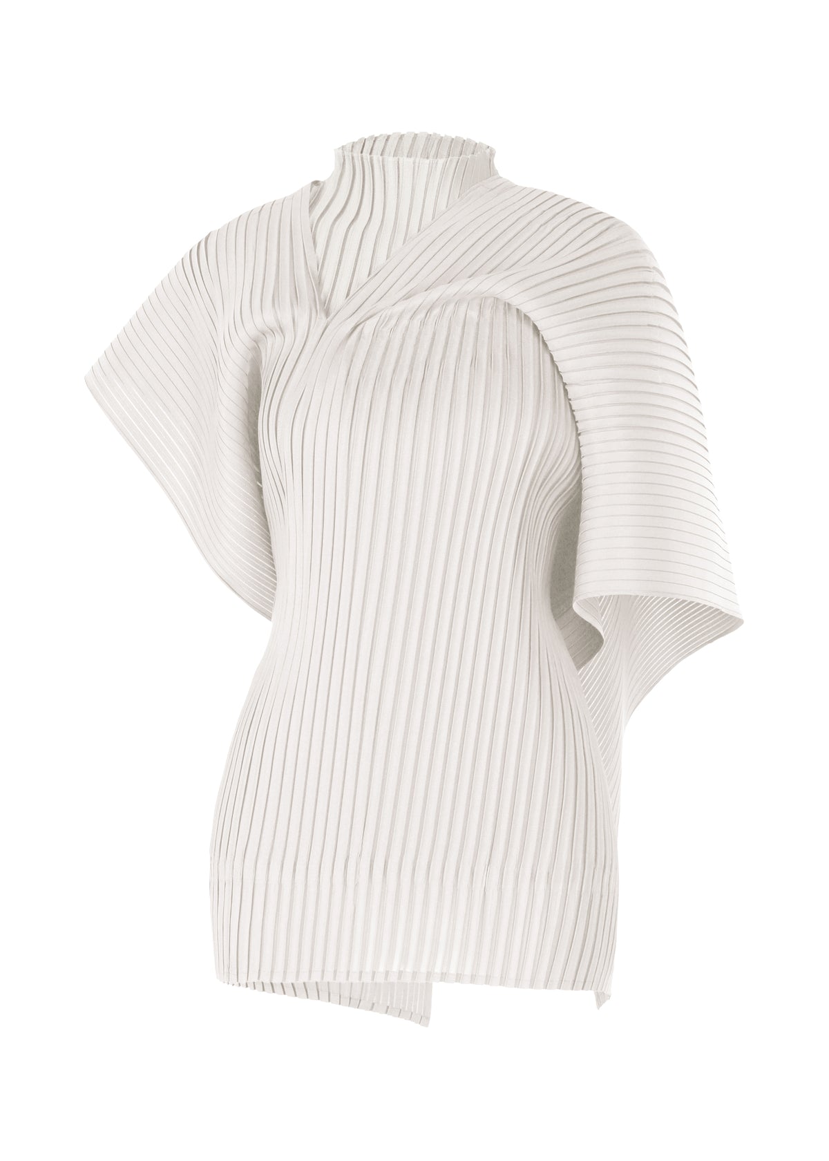 PLEATED ON PLEATS、ウィメンズ_トップス_トップ、グレー