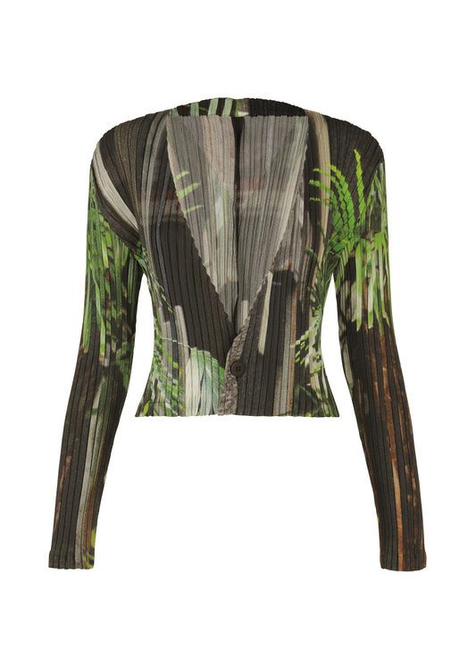 URBAN JUNGLE PLEATS、ウィメンズ_トップス_カーディガン、ブラック