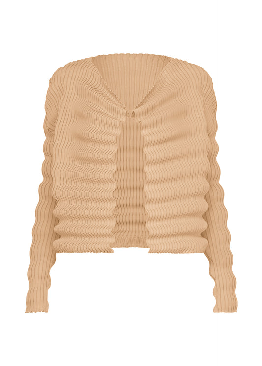 SPRING PLEATS、ウィメンズ_トップス_カーディガン、ベージュ