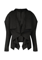 PLEATED ON PLEATS、ウィメンズ_トップス_カーディガン、ブラック