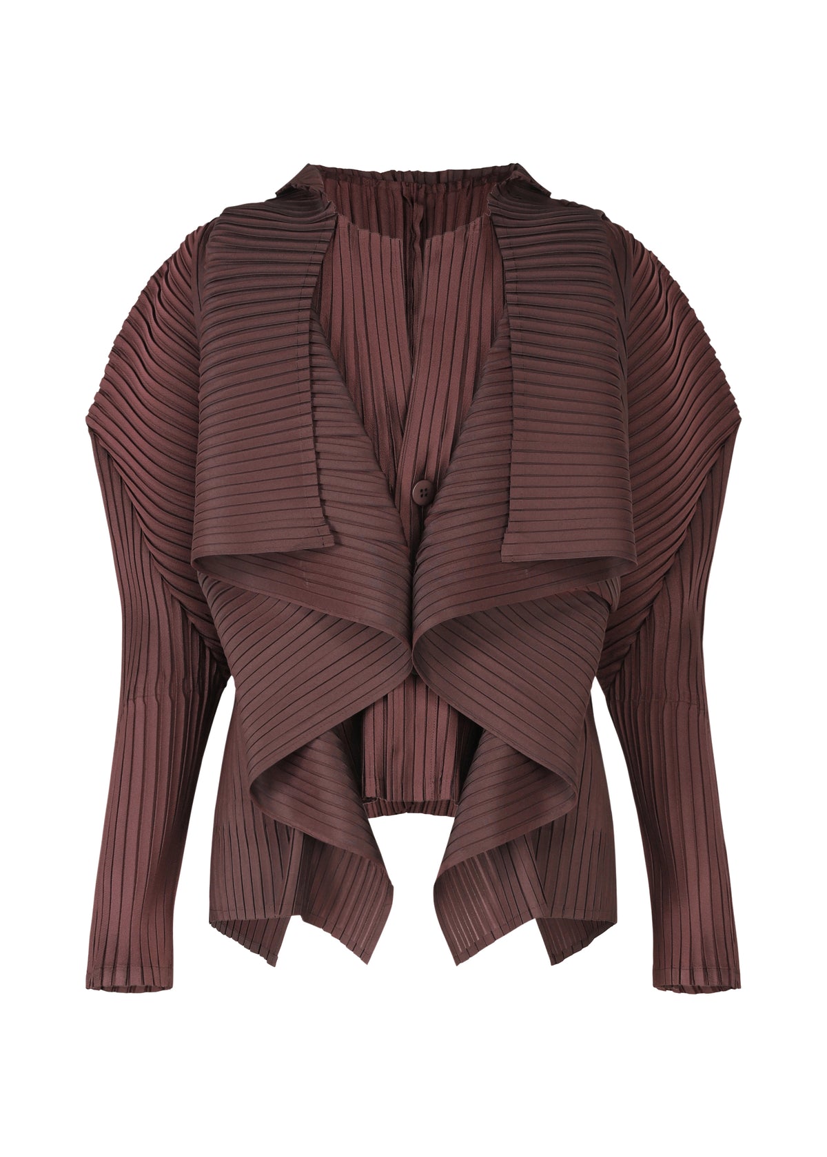 PLEATED ON PLEATS、ウィメンズ_トップス_カーディガン、パープル