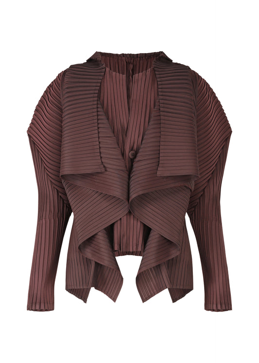 PLEATED ON PLEATS、ウィメンズ_トップス_カーディガン、パープル