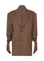 SIMPLE ENSEMBLE、ウィメンズ_ジャケット&コート_ジャケット＆ブルゾン、ブラウン