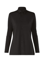 DRAPE JERSEY-66、ウィメンズ_トップス_シャツ、ブラック