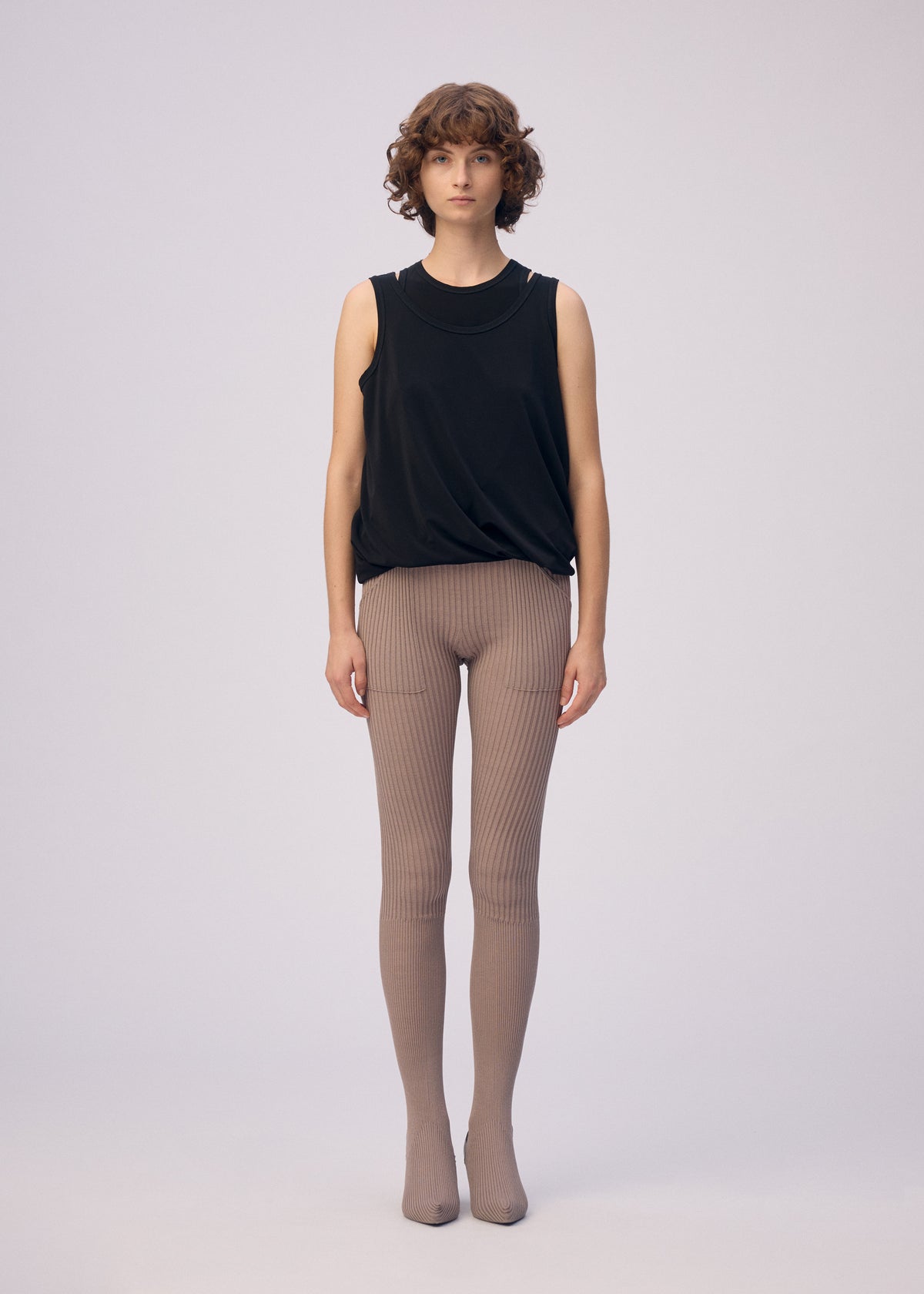 DRAPE JERSEY-66、ウィメンズ_トップス_トップ、着用画像1
