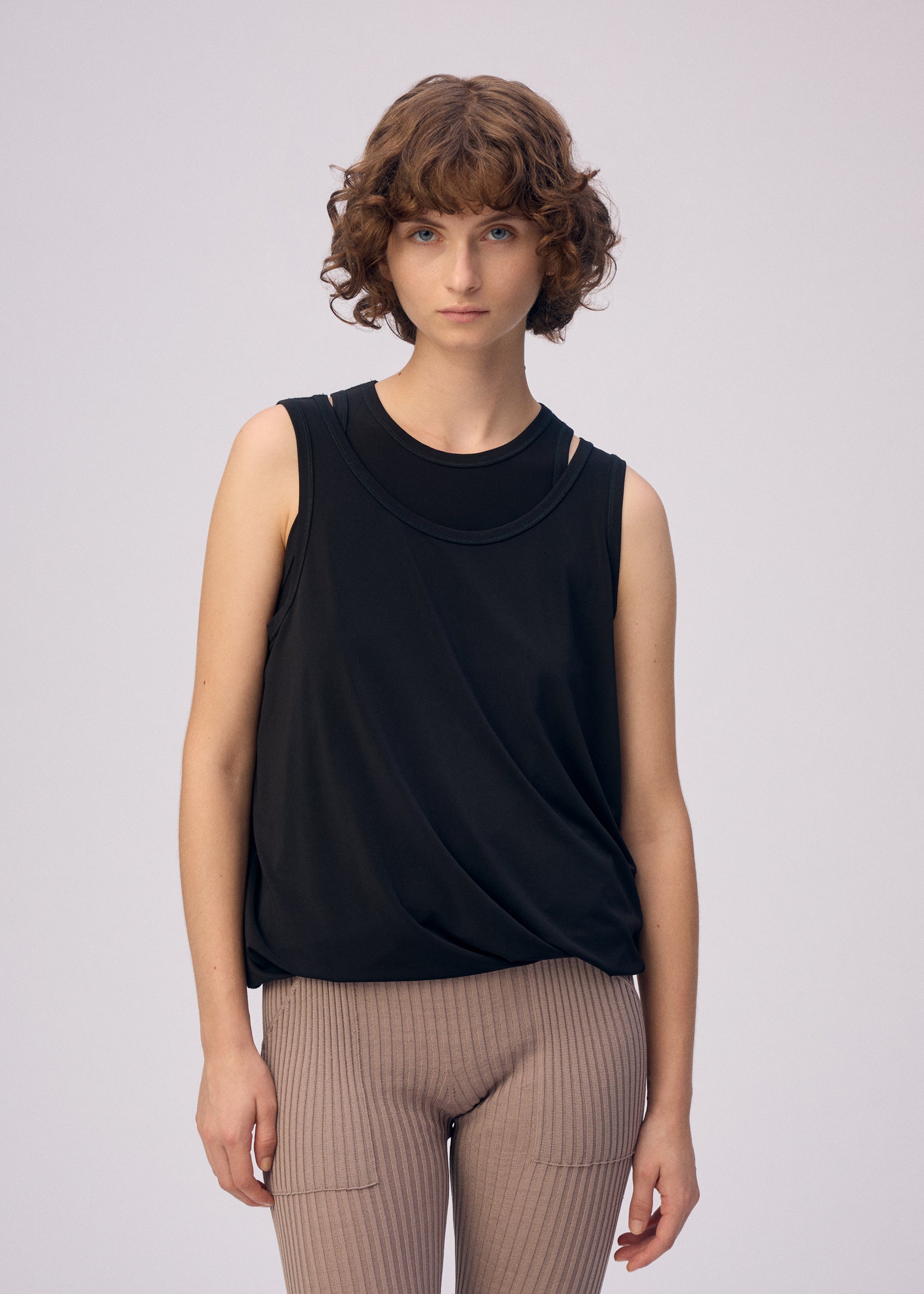 DRAPE JERSEY-66、ウィメンズ_トップス_トップ、着用画像3