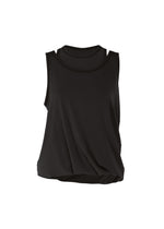 DRAPE JERSEY-66、ウィメンズ_トップス_トップ、ブラック