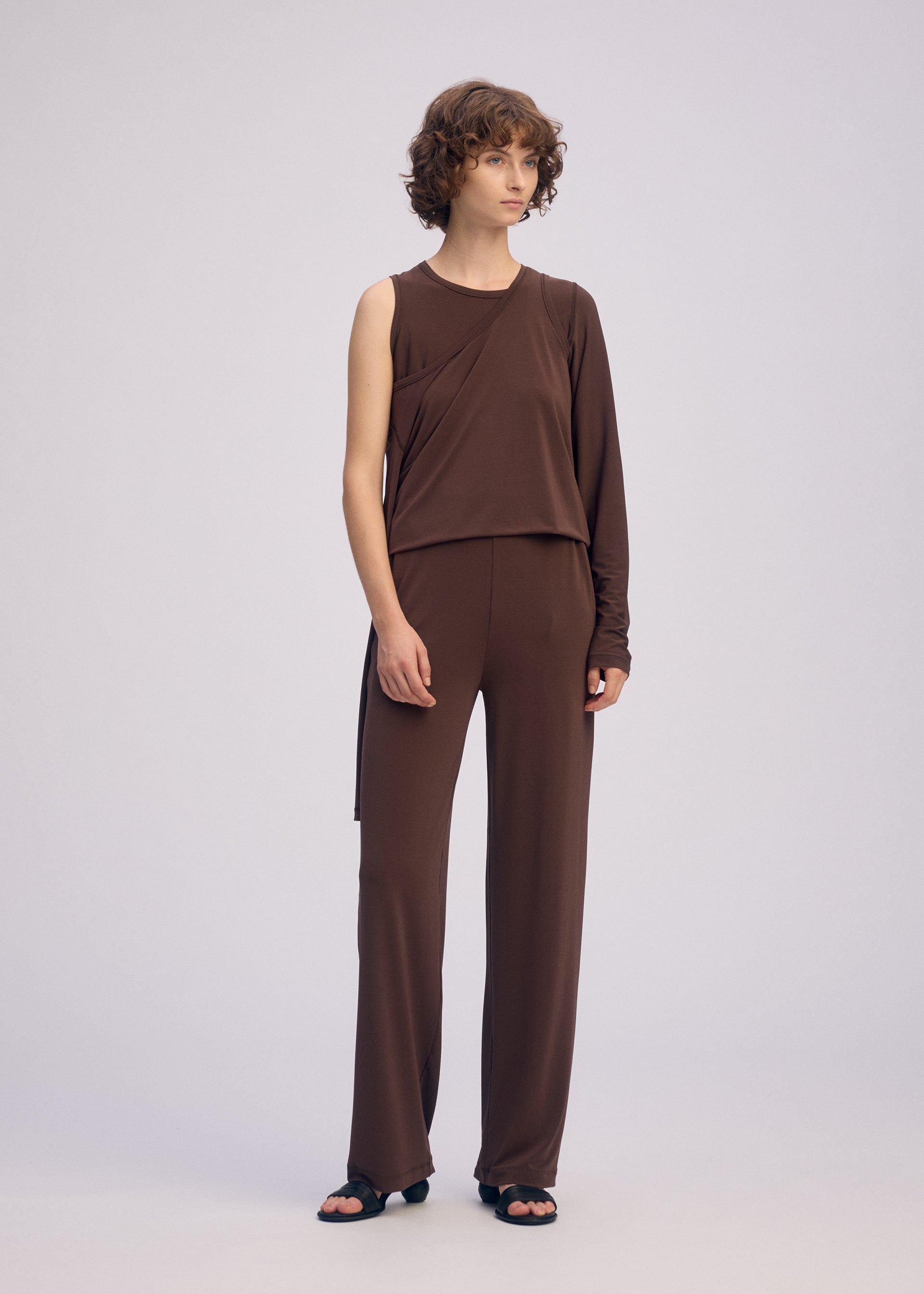 Eaphi TAPE EMBROIDERY MIX KNIT ブラウン Eaphi TAPE EMBROIDERY MIX KNIT brown - メルカリ